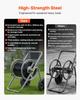 Water Hose Reel Cart, 6096/9144 cm High-Pressure Garden Hose Cart, Hoses Reel Carts with Two Wheels, Handle & Heavy-Duty Mesh Storage Basket, Portable