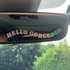 1PC Car Mirror Sticker Hello Gorgeous Text Cute Vinyl Decals Auto Decoration Access Waterproof Car Vanity Mirror Sticker
