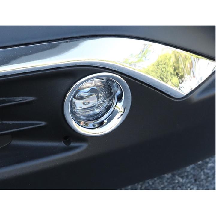 Chrome Front Fog Light Lamp Cover Trim for   Toyota Venza Accessories