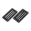 2pcs RV Air Vent Louver Professional Bathroom Office Ventilation Outlet Grille Louver for Boat Yacht Home White/Black