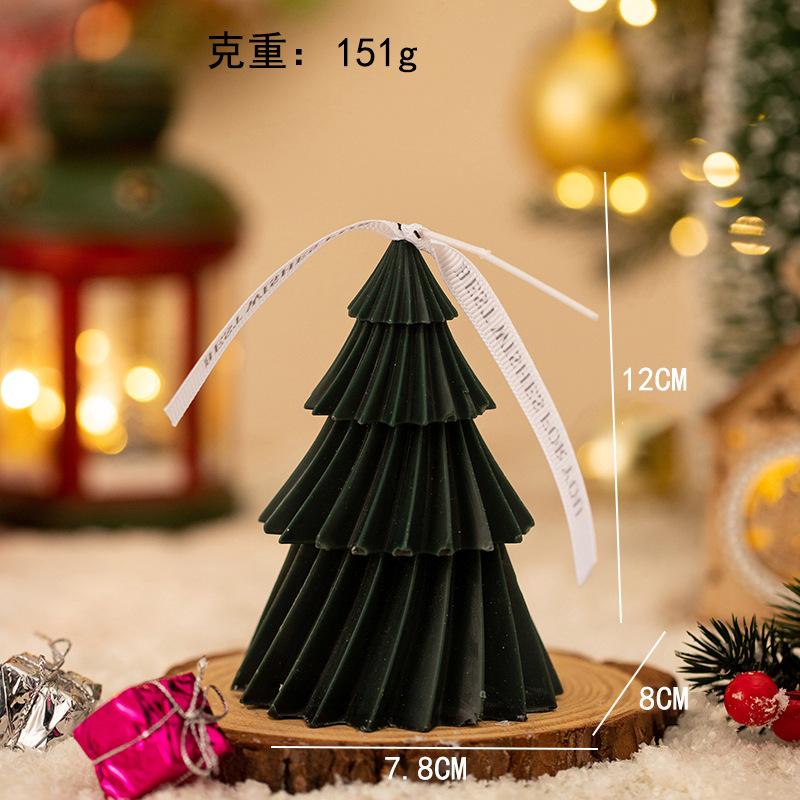 Уникальные Ароматические Свечи Ручной Работы в Виде Рождественской Елки - Ароматерапия для Домашнего Декора и Креативного Подарка Веселые Удобные