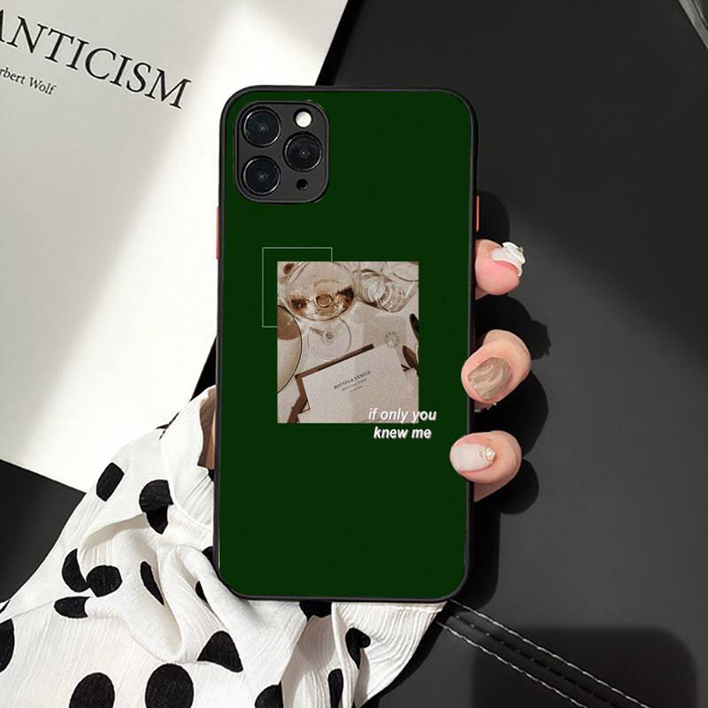 Зеленый эстетический чехол для телефона iPhone 13 11 8 7 6 6S Plus 7 8 plus X XS MAX 5S XR 12 Pro max se 2020 Funda Cover