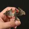 Chinese Brass Phoenix Nirvana Metal Figurines Antique Tea Pet Desk Decoration Mythical Legends Decoration Souvenir Gift