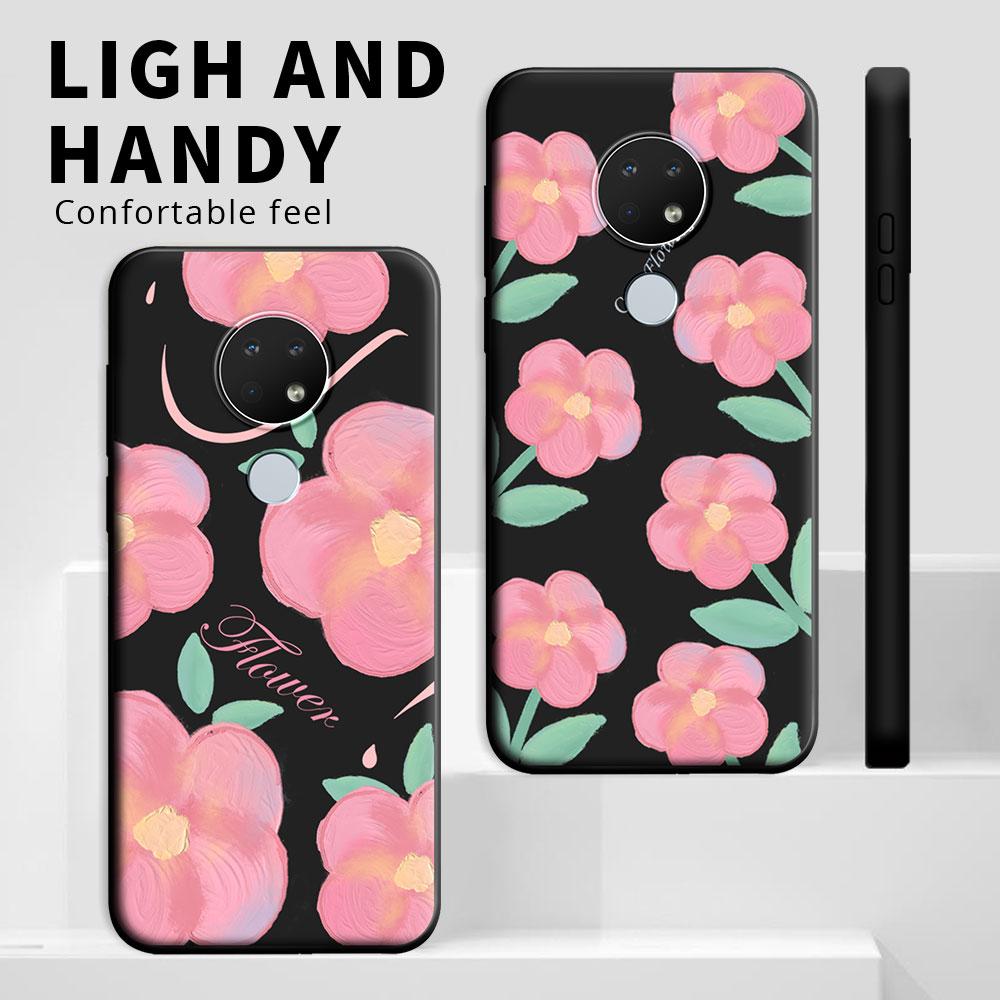 For Nokia 7.2 6.3 6.2 5.4 5.3 5.4 Case Cartoon Cute Flower Shockproof Silicone Soft Phone Case For Nokia 3.4 2.4 1.4 Back Cover