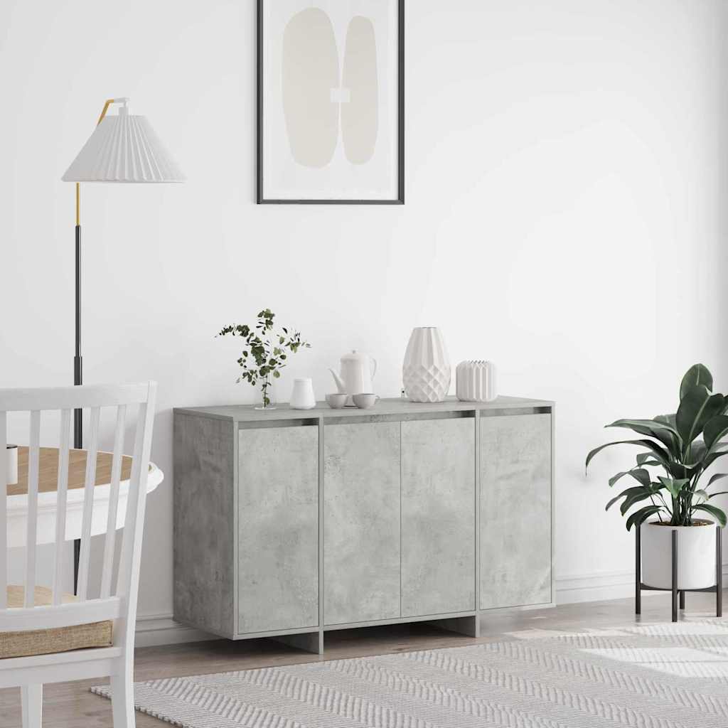 Sideboard Concrete Grey 120 x 41 x 75 cm Particleboard
