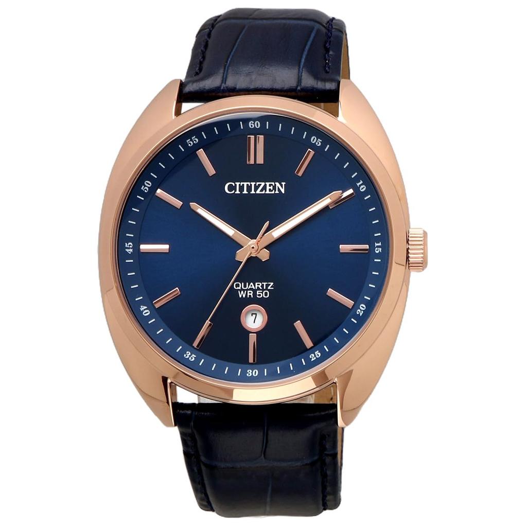 Citizen Quartz Watch Blue Dial Leather Band Overseas Model [Citizen] Men's BI5093-01L [Item]