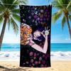 1Pc Floral Fantasy Garden Beach Towel Quick Dry Multiuse For Beach Pool Gym Yoga Home Travel Christmas Halloween Xmas Gift S1517