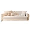 Chenier Sofa Cushion, All-Season Non-Slip Seat Cushion Ins Cream Wind Straight Row Three-Person Leather Sofa Cover Towel
