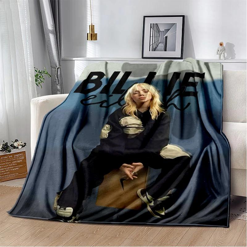3D Хит Меня Сильно и Мягко Билли Айлиш Певица Мягкое Фланелевое Одеяло для Кровати Спальни Дивана Пикника, Плед для Покрытия Подарок Дети