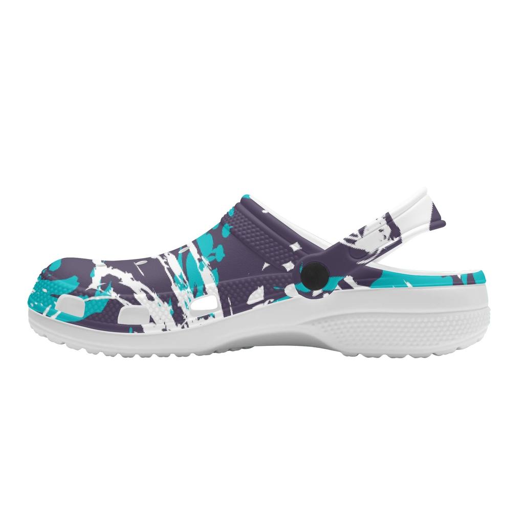 Breathable EVA Garden Clogs Unisex Printed Lightweight Slip On Shoes for Home Beach Pool Bathroom Summer Sandals Travel Shoes
