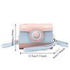 Mini Funny Square Bag PU Contrast Color Crossbody Bag Portable Camera Shoulder Bag  Outdoor