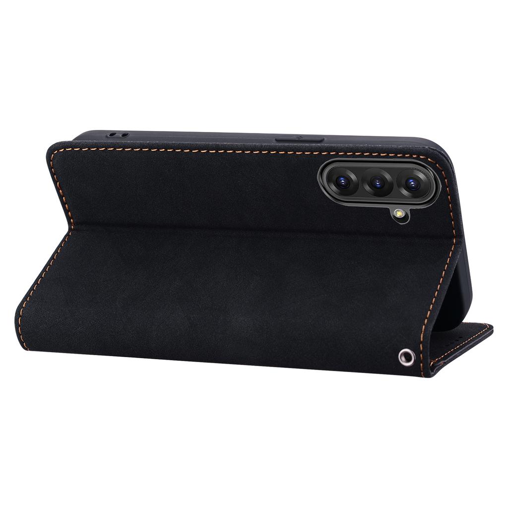 Чехол для Samsung Galaxy A36 5G/A56 5G с узором из линий, кошелек, кожаный чехол для телефона со шнурком