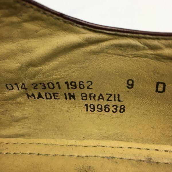 СТАФФОРД Полные броги с крылом Goodyear Welted Туфли бордовые размер 9D (26,5-27,0) Мужской(ИСПОЛЬЗОВАЛ)