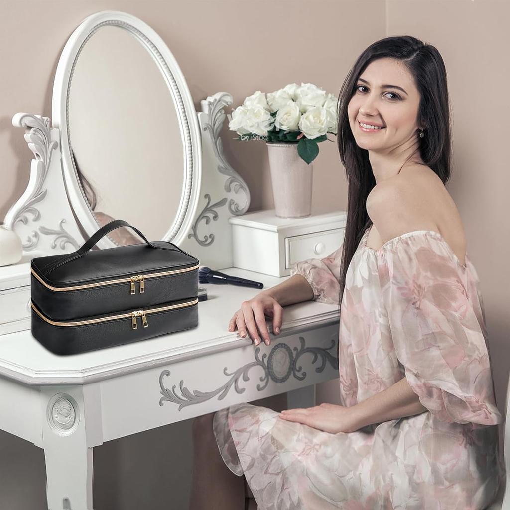 Дорожный чехол для Shark Flex Style, Двухслойный кейс для хранения насадок для фена Shark SpeedStyle, Водонепроницаемая сумка-органайзер из ПУ-кожи