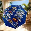 NFL Print Automatic Open Close Umbrella, Portable Foldable Umbrella, for Outdoor Commute Camping Trip, Ideal Birthday Gift