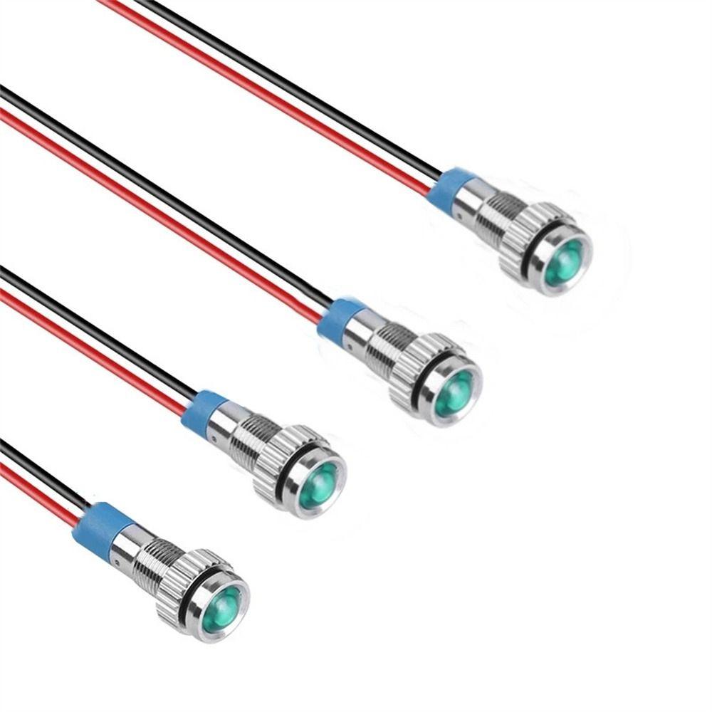 Waterproof LED Light 110V 220V Indicator Light 6mm Indicator Light Signal Lamp Led Metal Indicator