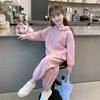 Girls Tracksuit Clothing Sets Spring Autumn Fashion Kids Sweatshirt Suits Long Sleeve Pullover+Pants 2Pcs Teen Hooded Outfits