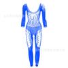 Underwear Stockings Lace Perspective Jacquard Net Socks Neck Lace Long-sleeved One-piece Stockings