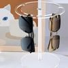 Вращающийся на 360 градусов держатель для солнцезащитных очков, прозрачный органайзер для хранения очков, комод
