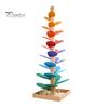 Игрушка-дерево со звуком Marble Run для детей, деревянная игрушка для развития мелкой моторики с 10 мячами для малышей, мальчиков и девочек, музыкальная игрушка-дерево