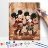 Disney Микки Маус осенний кофе цифровая масляная живопись арт-набор DIY ручная работа домашний декор подарок