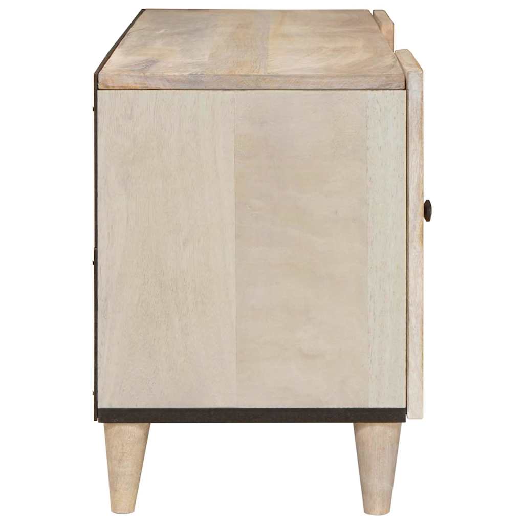 White TV Unit with Shelf 105 x 33 x 46 cm Engineered Wood
