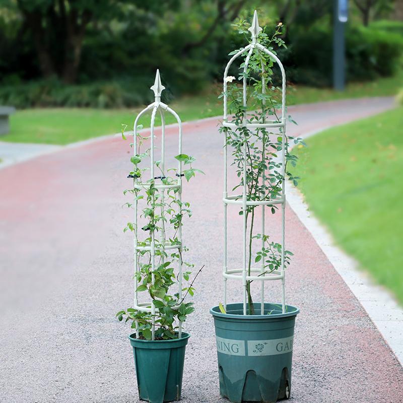 Садовая башня-шпалера для вьющихся растений, нержавеющая, для горшечных садовых растений, опоры-клетки для лазающих растений для поддержки цветов и лоз, для DIY