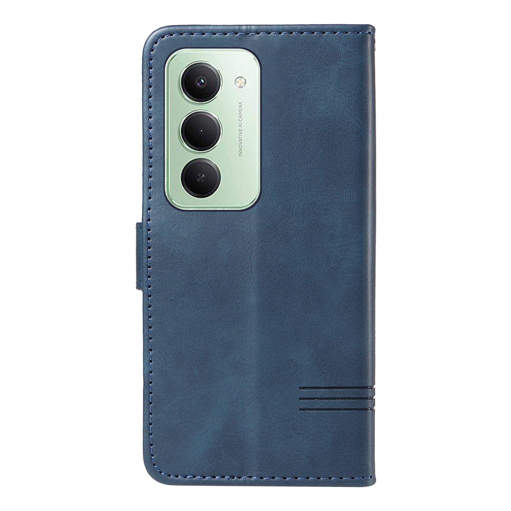 Для Xiaomi Redmi 15 4G (США) (171 мм) Кошелек Чехол Т-образные линии Кожаный Чехол для телефона Подставка