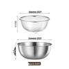 Stainless Steel Salad Bowl & Drain Basket Set