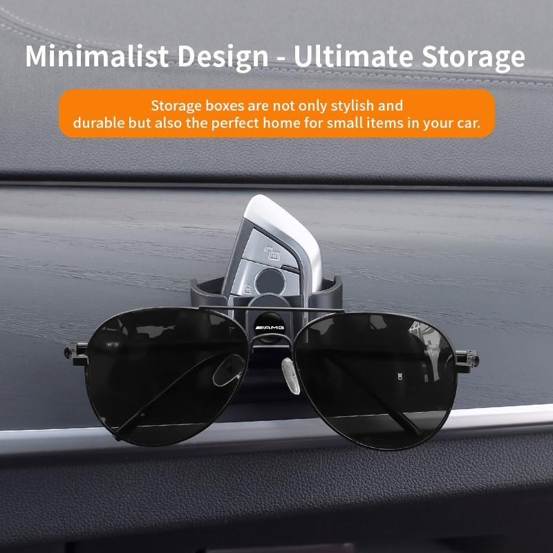 2026New Car Key Holder Clip Car Interior Storage Box For Mercedes Benz AMG Smart Fortwo 451 450 453 EQ Forfour Coupe Cabrio 451 CB1