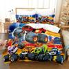 Cartoon Bedding Set B-Blaze Monster Machines Speed Boys Girls Twin Queen Size Duvet Cover Pillowcase Bed Kids Adult