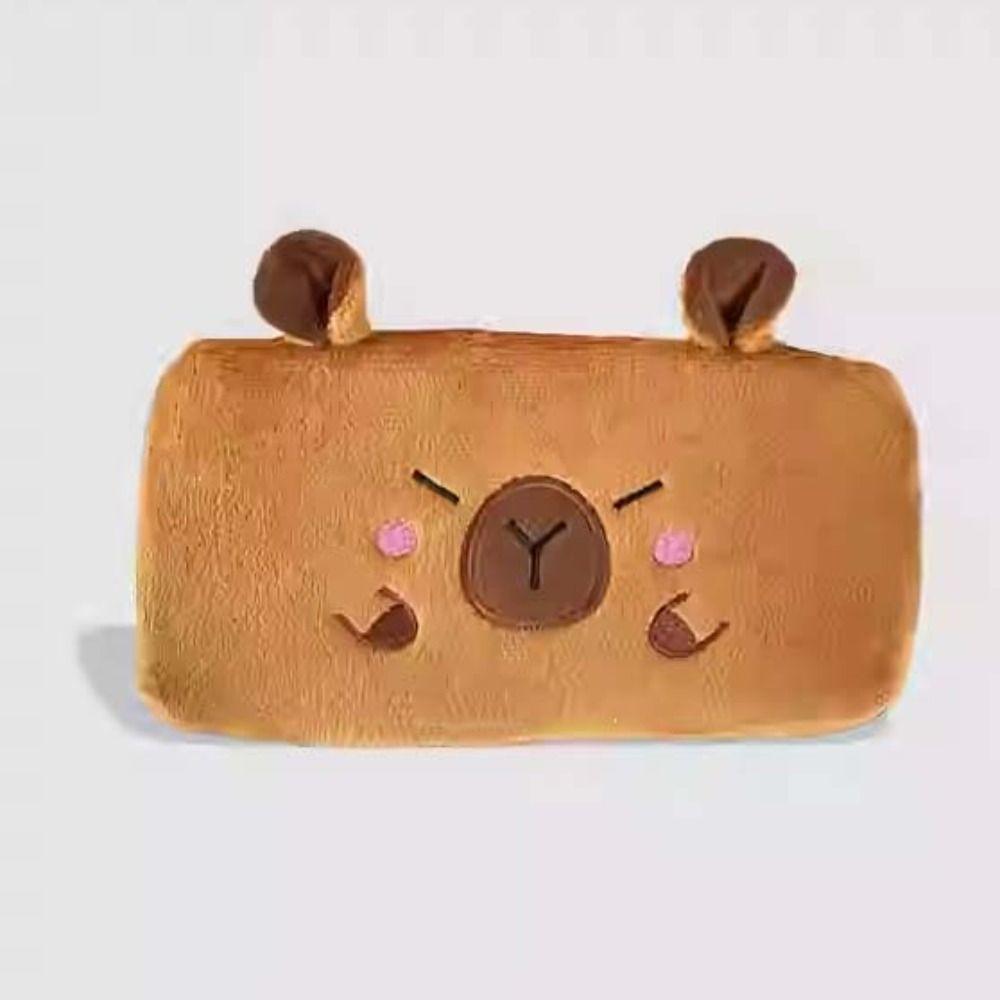 Soft Plush Coin Purse Large Capacity Cartoon Pencil Case Portable Stationery Holder Bag  Student