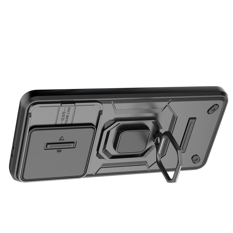 Для Xiaomi Redmi K70 K70E K60 Ultra Pro Slide Push Window TPU + PC противоударный металлический чехол с магнитной адсорбцией для автомобиля