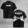 Anime BLEACH Yhwach Printed Tee Men Women Washed Cotton T-shirts Short Sleeve Vintage T Shirt Harajuku Unisex Oversized Tshirt