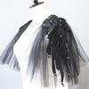 Сетчатые пушистые наплечники для сценического выступления, студийной фотографии, реквизит, шаль, болеро, украшение плеч, костюм для косплея