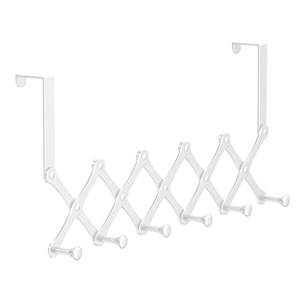 No-Punch Clothes Coat Hooks Carbon Steel Clothing Hangers Door Hooks Hanger  Kitchen Supplies