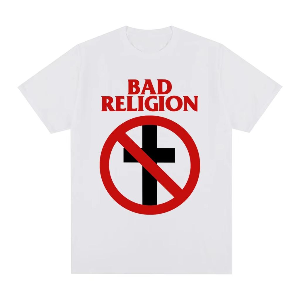 Bad Religion Винтажная футболка Летняя Мужская Уличная Одежда Хлопок Панк-Рок Американская Мужская Футболка Женские Топы