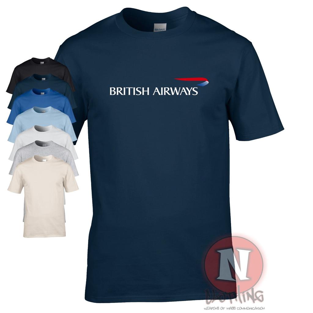 Футболка с логотипом British Airways для споттеров самолетов, экипажа авиакомпаний, аэропортов, туристическая футболка
