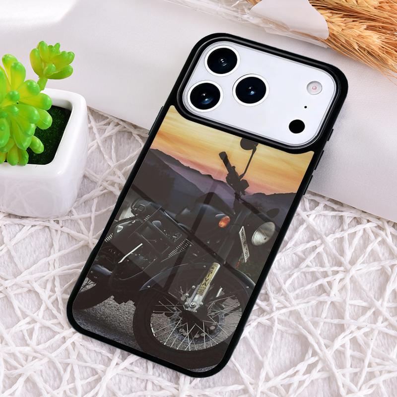 Moto Motorcycle soft Shockproof Phone Case for iPhone 17 Air 16e 15 11 12 14 13 Pro Max Cover Coque