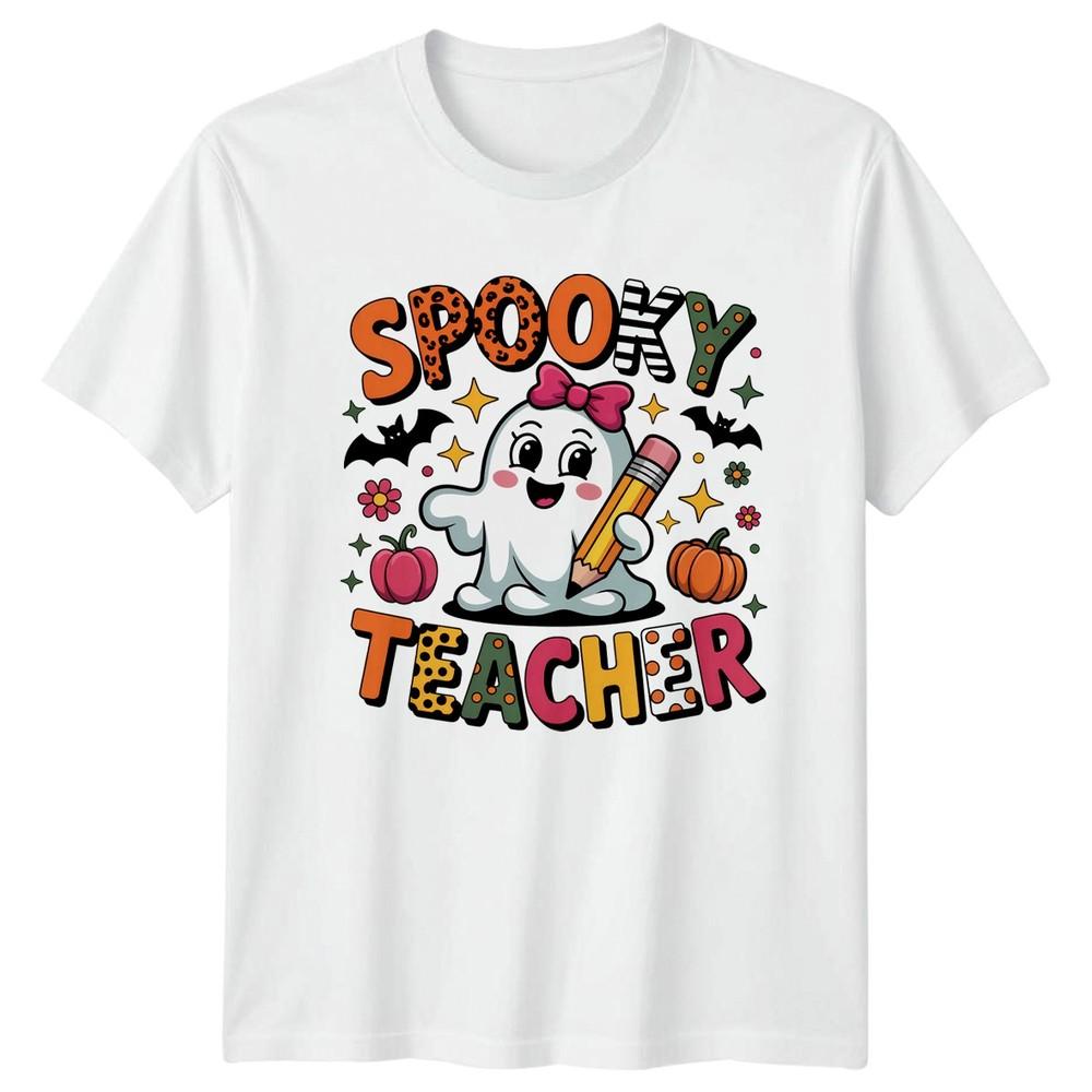 Spooky Teacher TShirt Halloween Teaching Gift For Him And Her