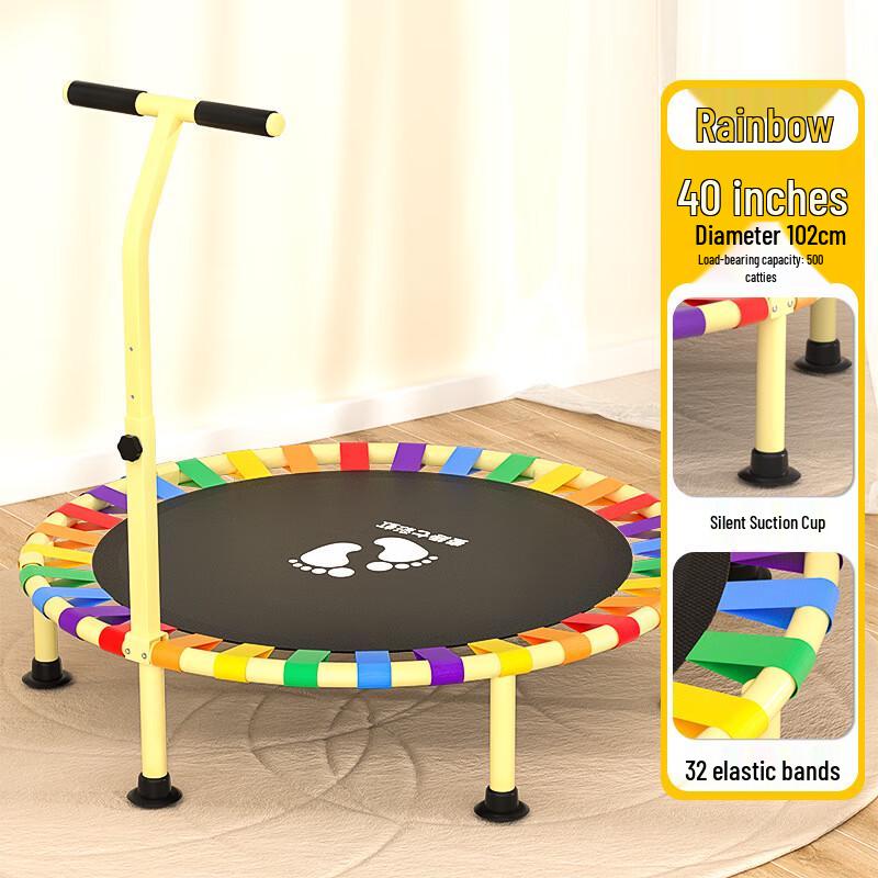 Norman Rainbow Foldable Kids Trampoline