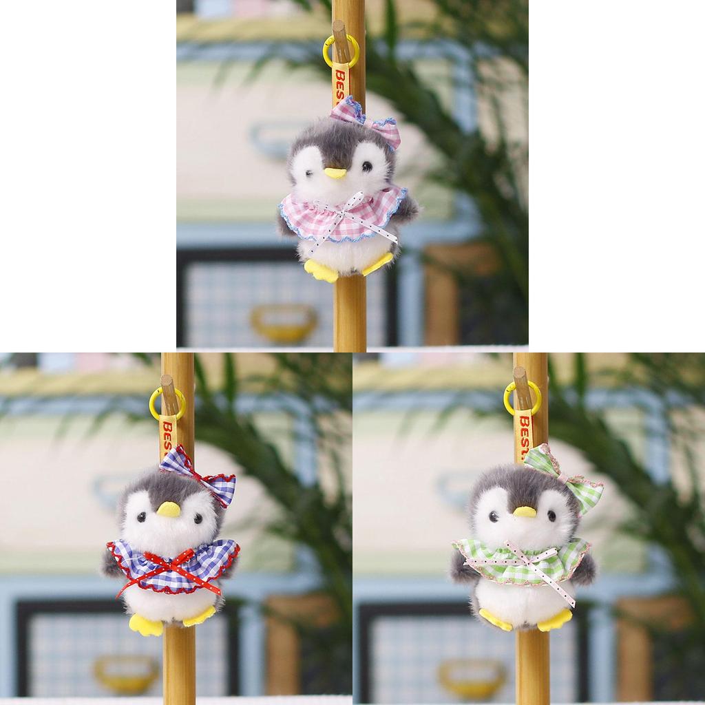 Cute Penguin Plush Keychain With Cartoon Design For Kids And Teens