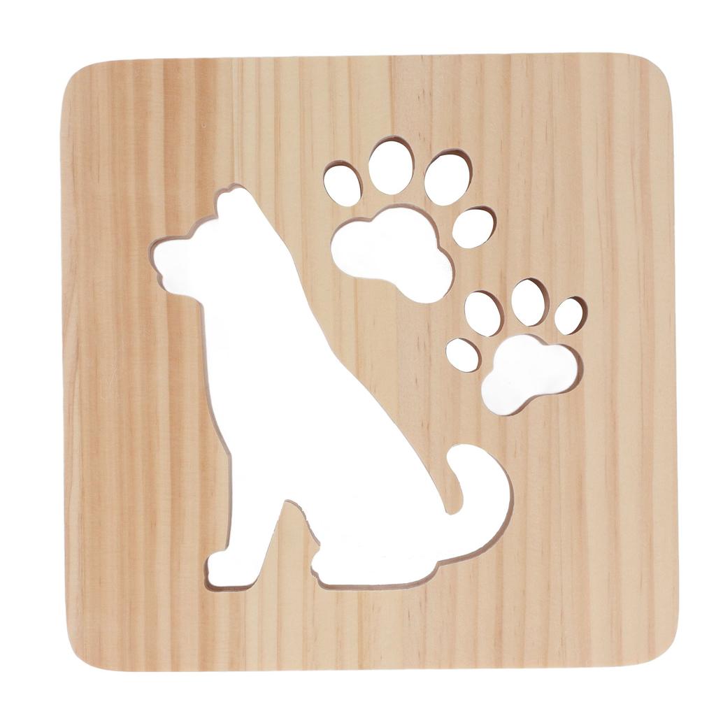 Ночной светильник для детской комнаты с милой собачкой, дизайн с полостью, мягкий, на 360 градусов, ночник с питанием от USB