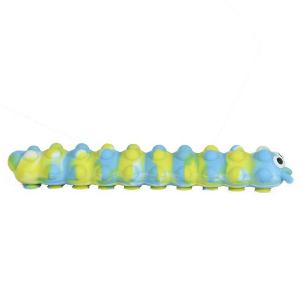 Popits Caterpillar Decompression Sucker Bubble Ball To Vent Glowing Pinch Squeeze Toy Fidget Toys Office Decompression Artifact