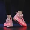 Kids’ LED Light-Up Running Shoes with Inline Skates