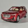 1:32 BMW X7 Off Road SUV Alloy Metal Diecast Model Car Miniature Vehicle High Simulation Ornament Collection Holiday Gifts Boy