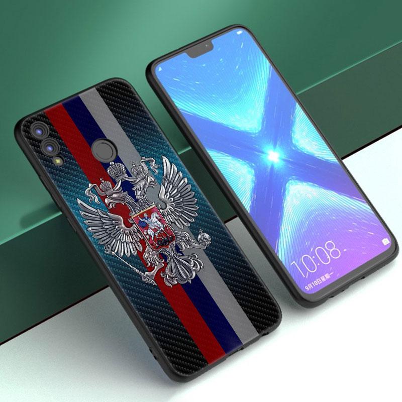 Чехол с гербом России и российского флага для Huawei Honor 10X Lite 7A 7S 8A 8S 8C 8X 9A 9C 10i 20i 30i 20S 20E 9X Pro 10 8 Lite