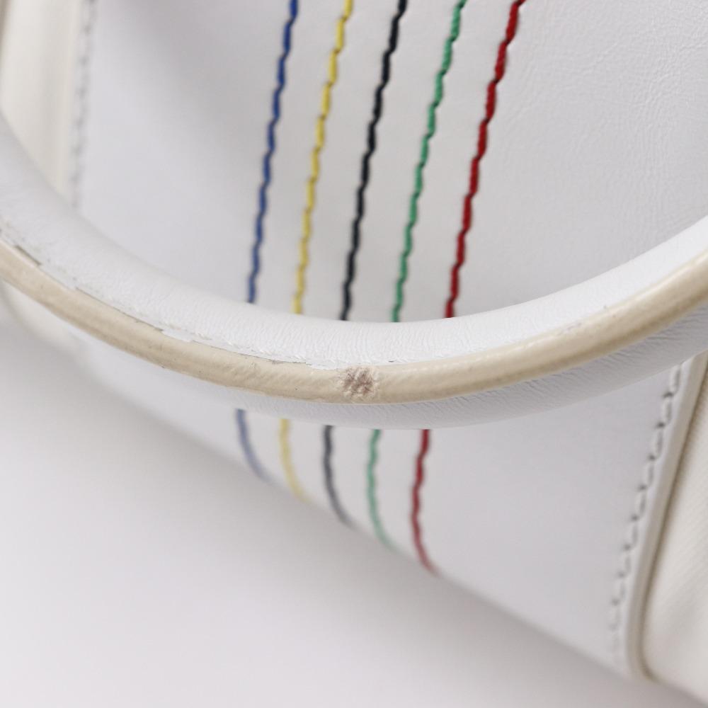 Celine Мини-сумка Boston 2004 Олимпиада в Афинах Лимитированная Белый нейлоновый канвас/кожа Женская Б/у