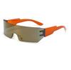 Colorful Riding Unisex New Design Glasses Women Frameless Sunglasses Uv400 Thick Plastic Sunglasses Fashion Sunglasses