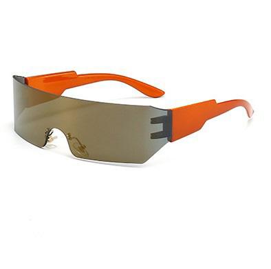 Colorful Riding Unisex New Design Glasses Women Frameless Sunglasses Uv400 Thick Plastic Sunglasses Fashion Sunglasses